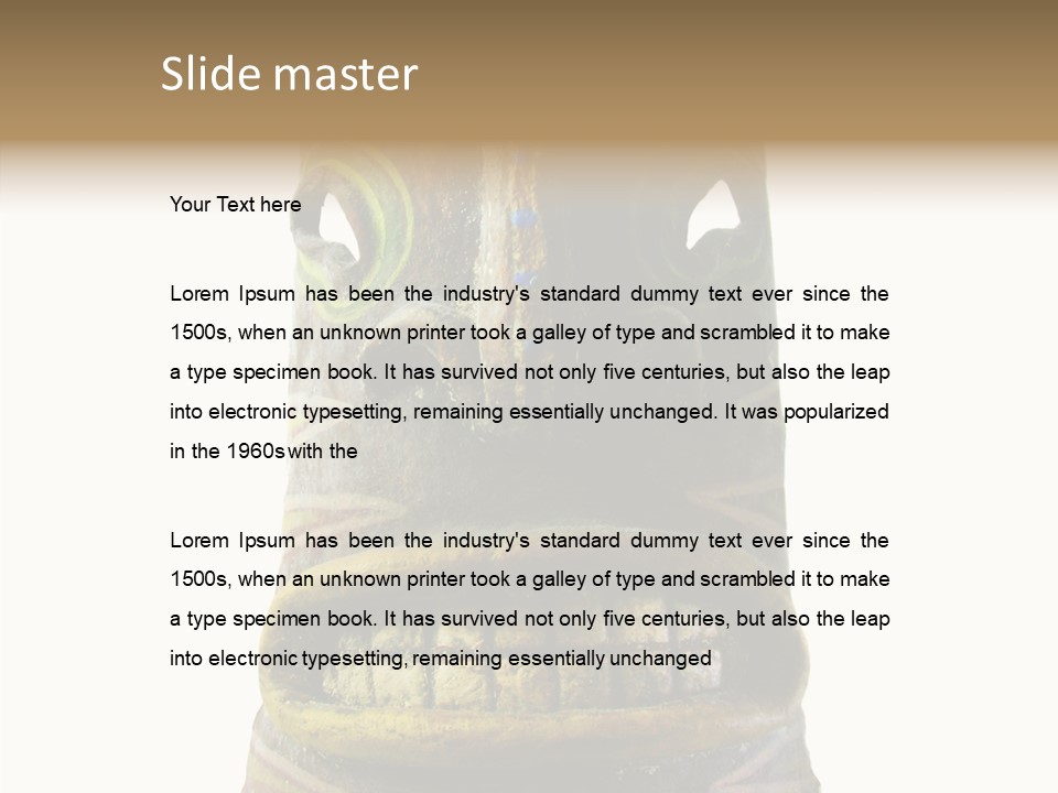 Art Red Costume PowerPoint Template