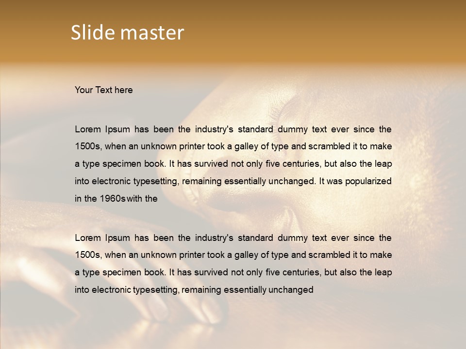 Eyes Head Cosmic PowerPoint Template