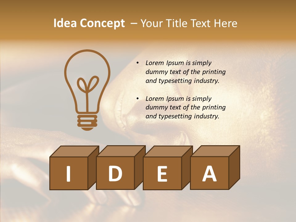 Eyes Head Cosmic PowerPoint Template