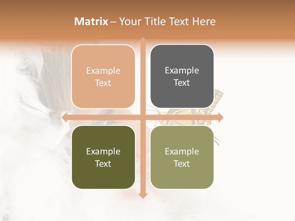 Frosty Beauty Model PowerPoint Template