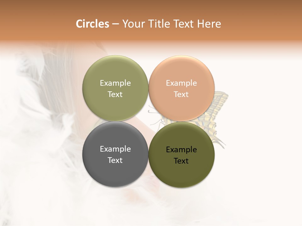 Frosty Beauty Model PowerPoint Template