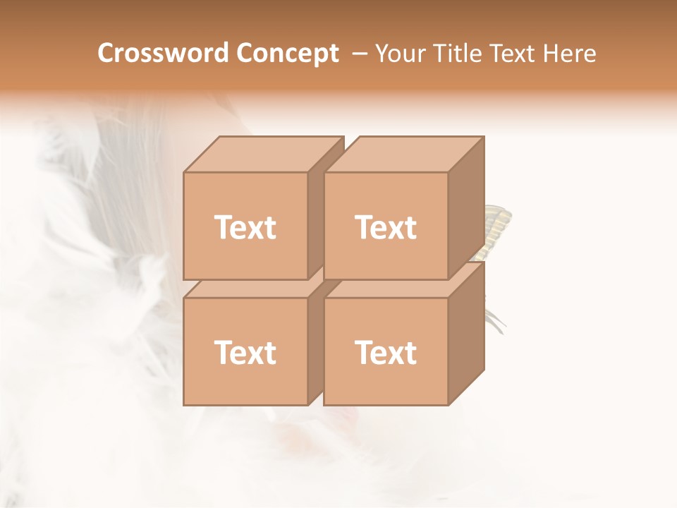 Frosty Beauty Model PowerPoint Template