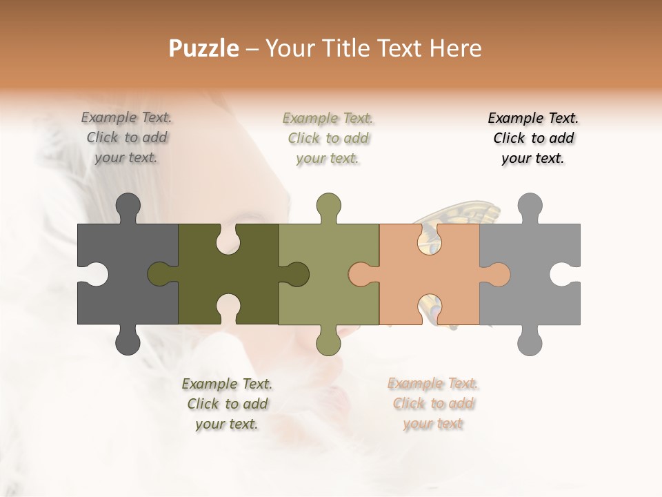 Frosty Beauty Model PowerPoint Template