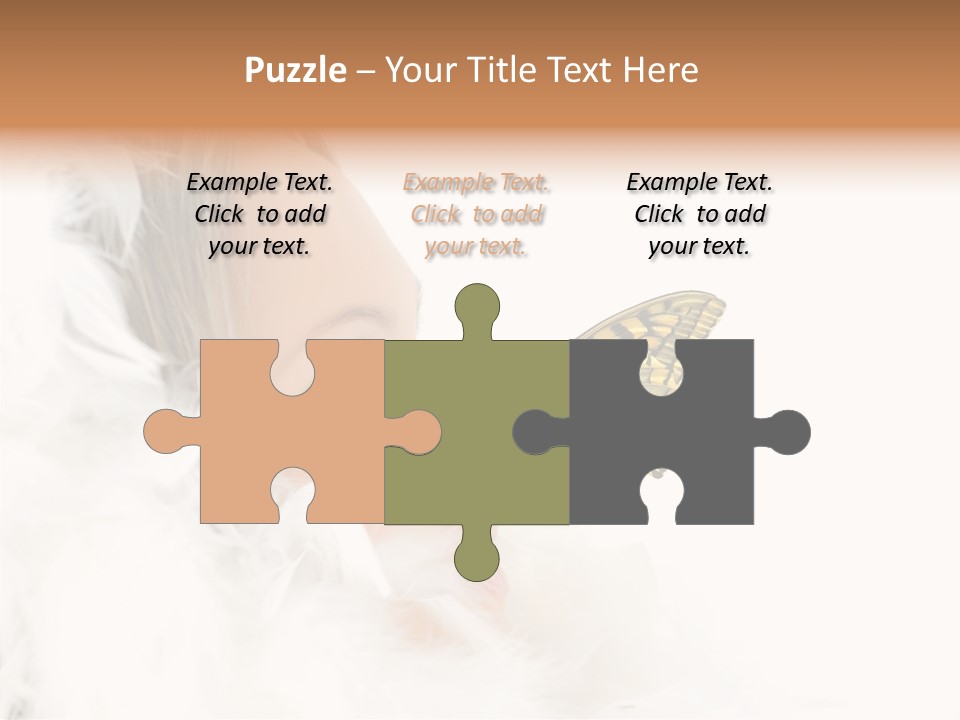 Frosty Beauty Model PowerPoint Template