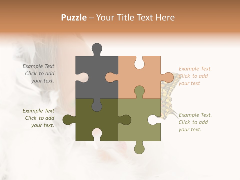 Frosty Beauty Model PowerPoint Template