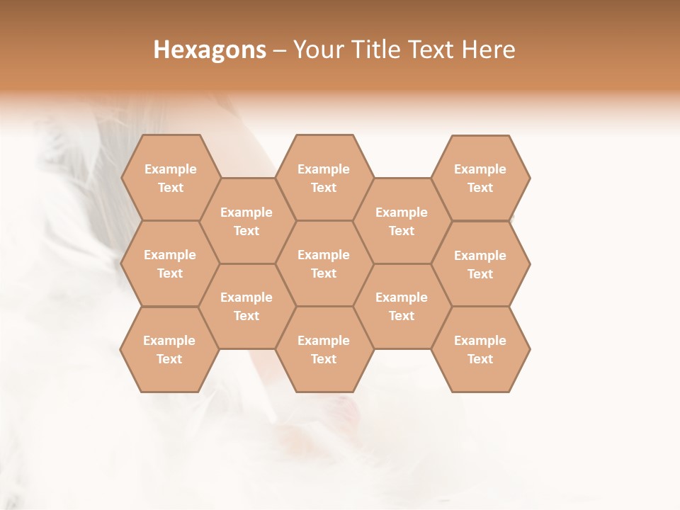 Frosty Beauty Model PowerPoint Template