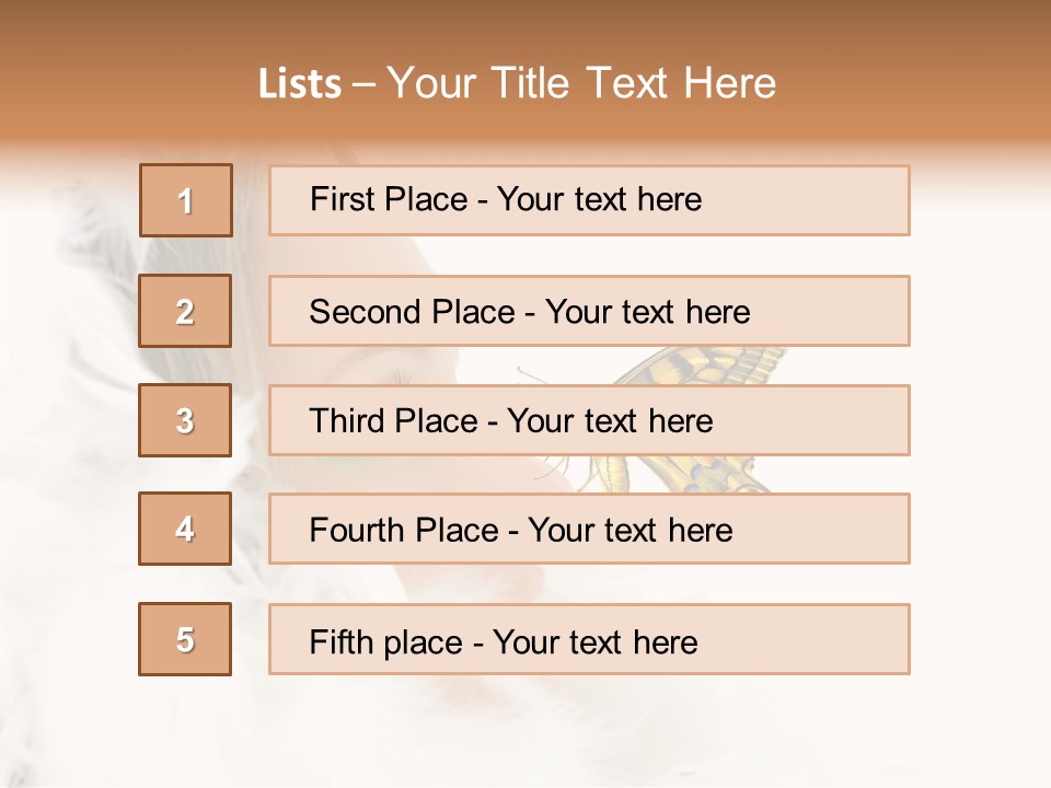 Frosty Beauty Model PowerPoint Template