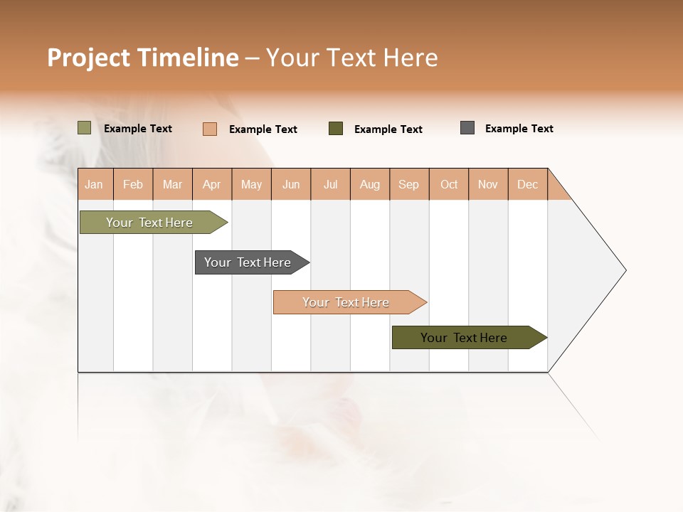 Frosty Beauty Model PowerPoint Template