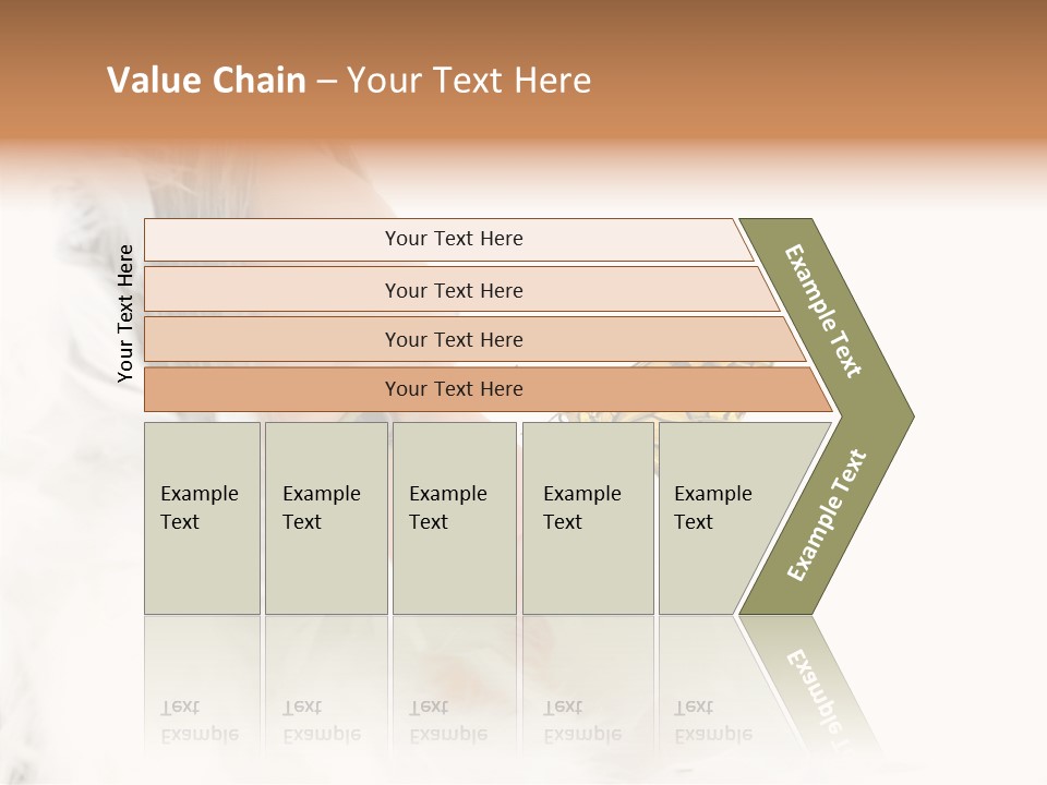 Frosty Beauty Model PowerPoint Template