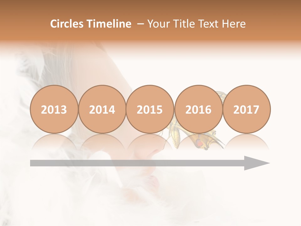 Frosty Beauty Model PowerPoint Template