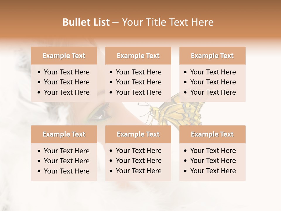Frosty Beauty Model PowerPoint Template
