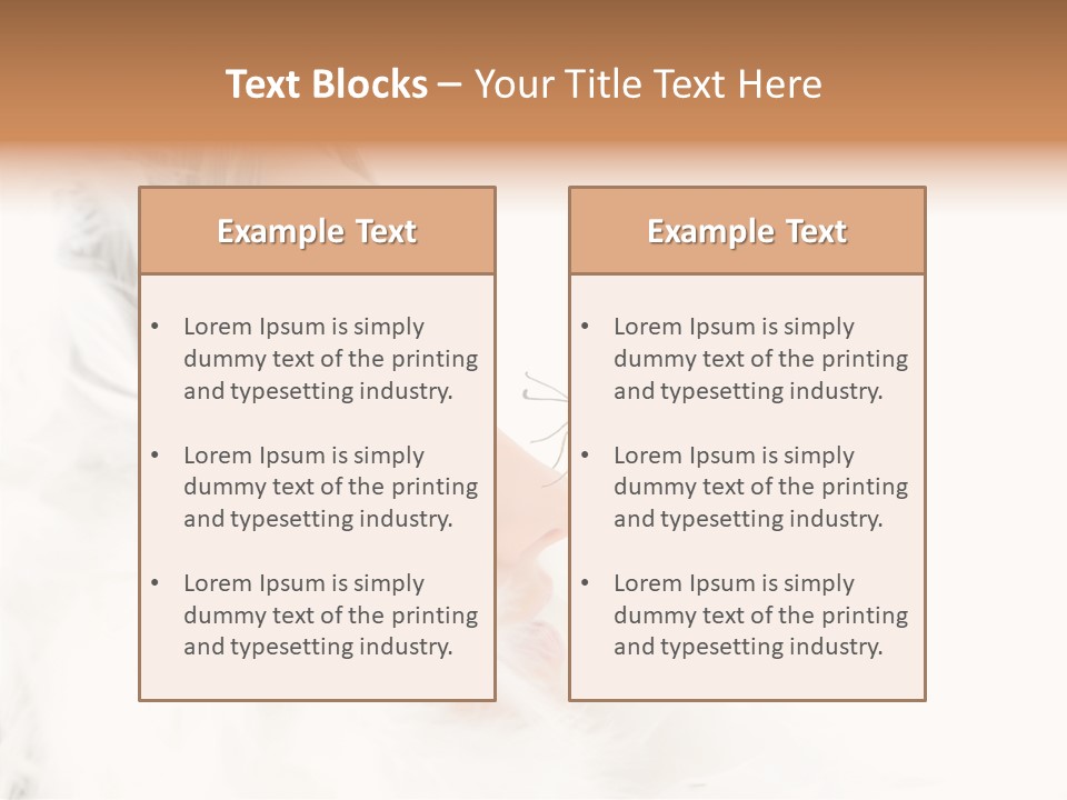 Frosty Beauty Model PowerPoint Template