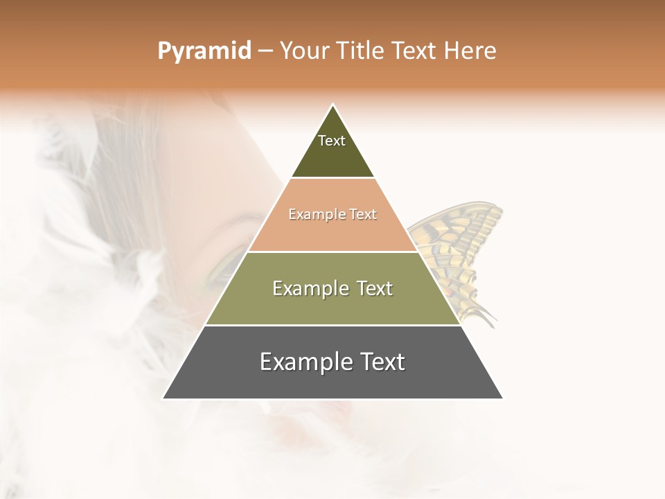 Frosty Beauty Model PowerPoint Template