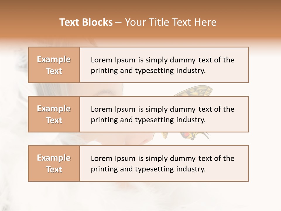 Frosty Beauty Model PowerPoint Template
