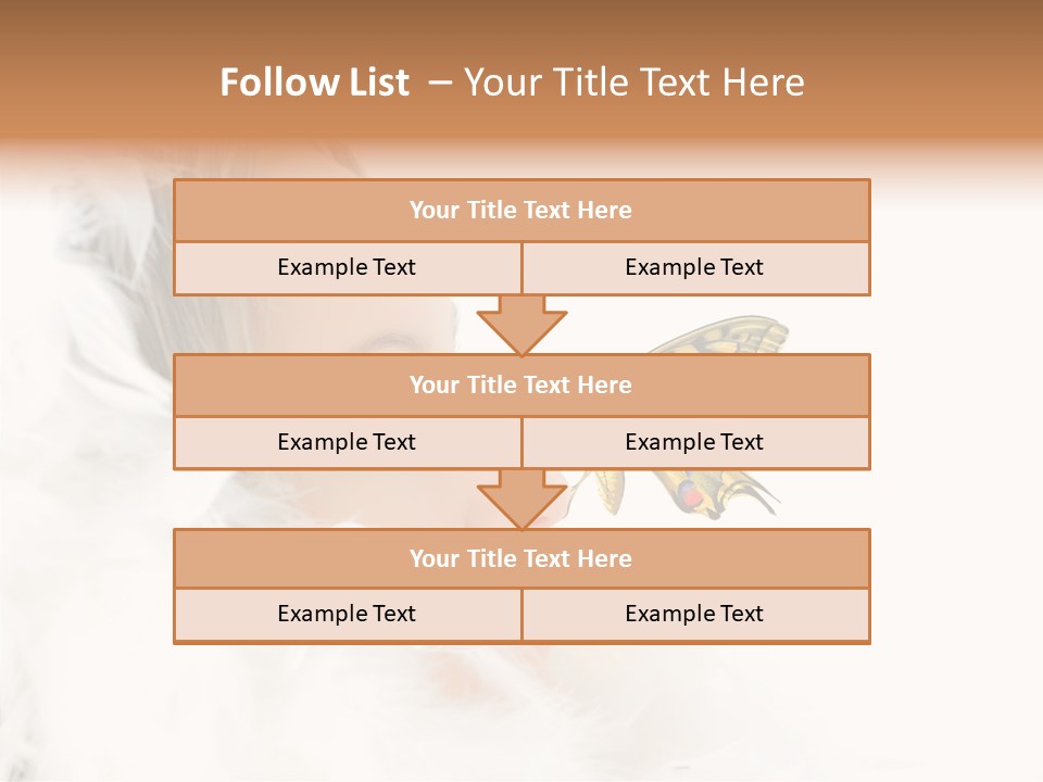 Frosty Beauty Model PowerPoint Template