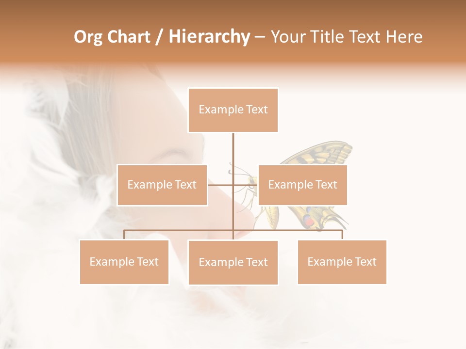 Frosty Beauty Model PowerPoint Template