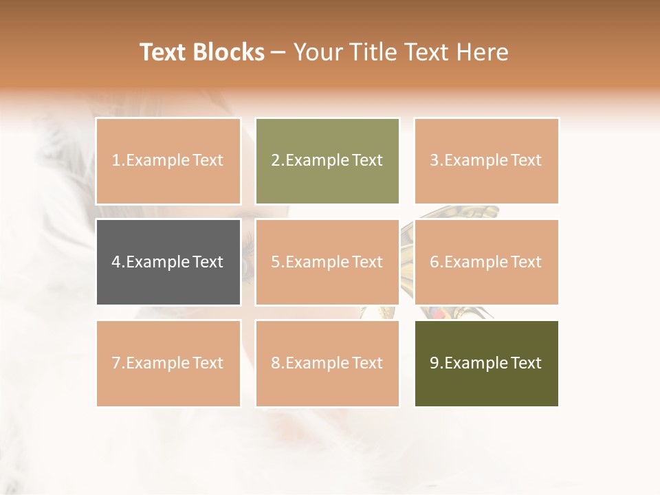 Frosty Beauty Model PowerPoint Template