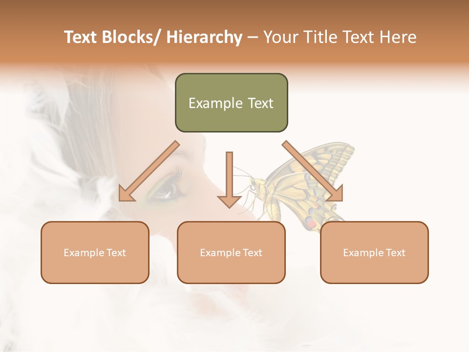 Frosty Beauty Model PowerPoint Template