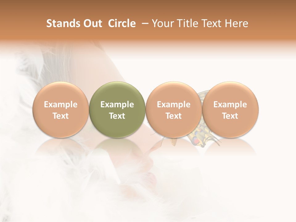 Frosty Beauty Model PowerPoint Template