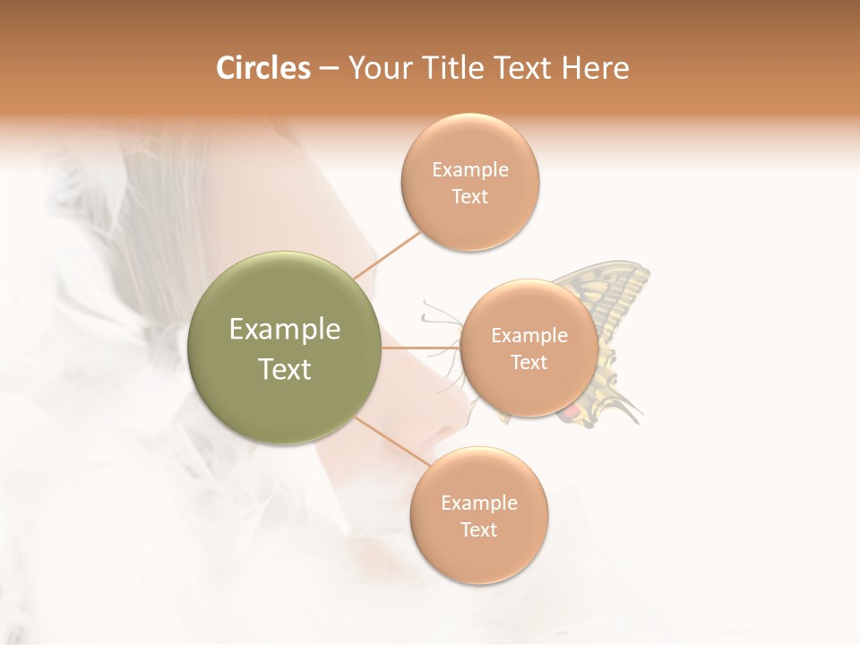 Frosty Beauty Model PowerPoint Template