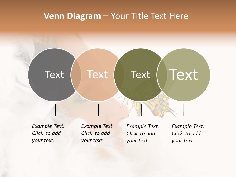 Frosty Beauty Model PowerPoint Template