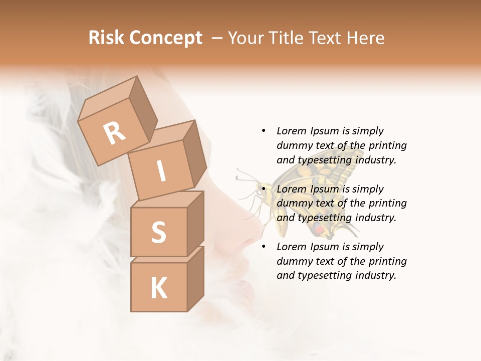 Frosty Beauty Model PowerPoint Template