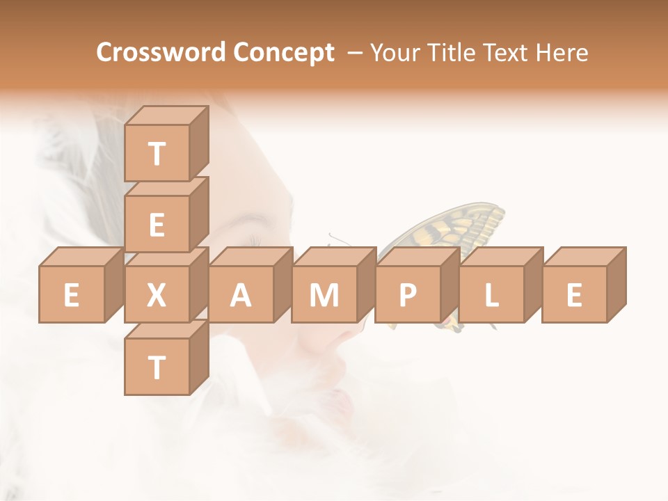 Frosty Beauty Model PowerPoint Template