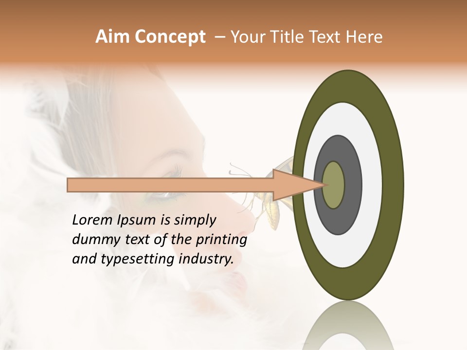 Frosty Beauty Model PowerPoint Template