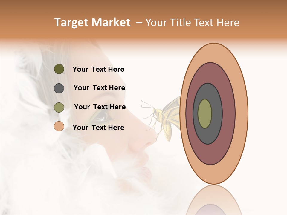 Frosty Beauty Model PowerPoint Template