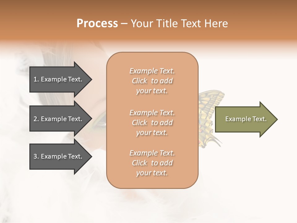 Frosty Beauty Model PowerPoint Template