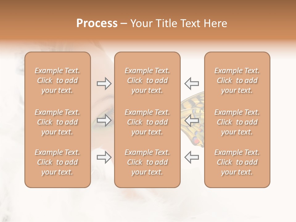 Frosty Beauty Model PowerPoint Template