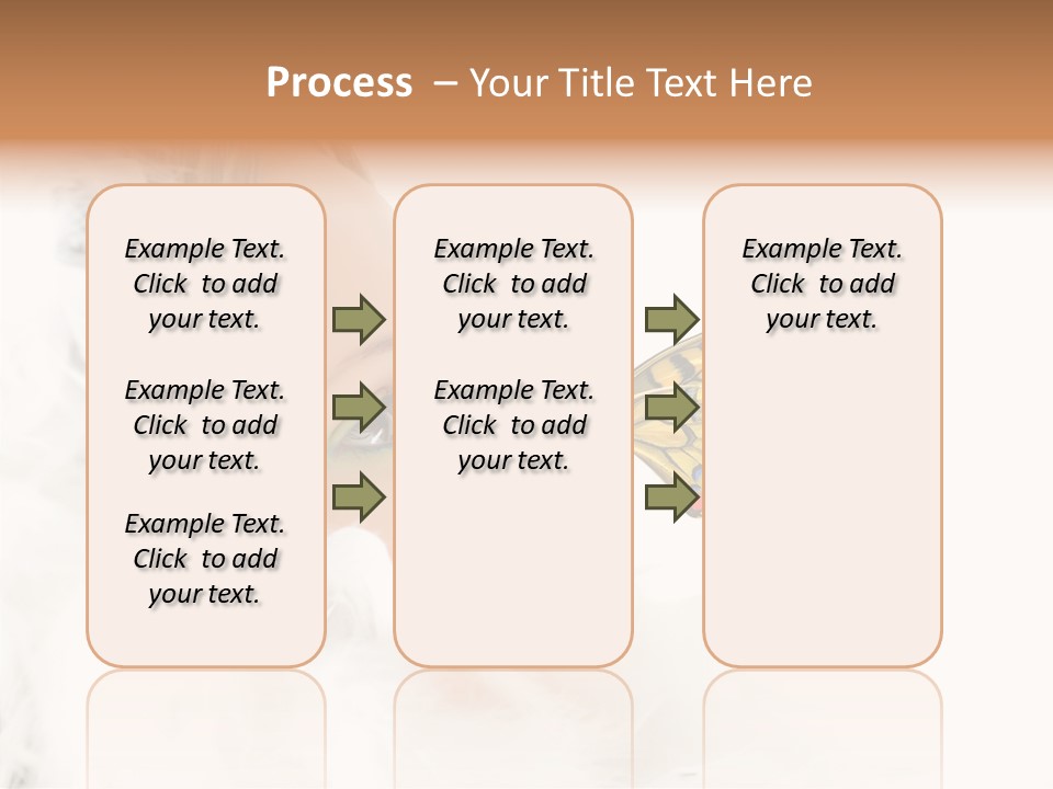 Frosty Beauty Model PowerPoint Template