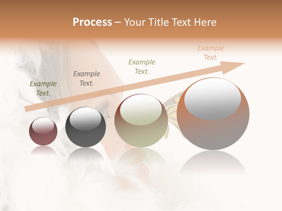 Frosty Beauty Model PowerPoint Template