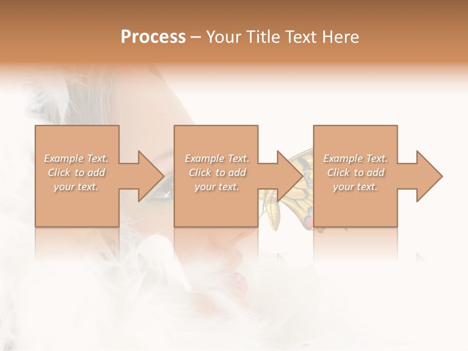 Frosty Beauty Model PowerPoint Template