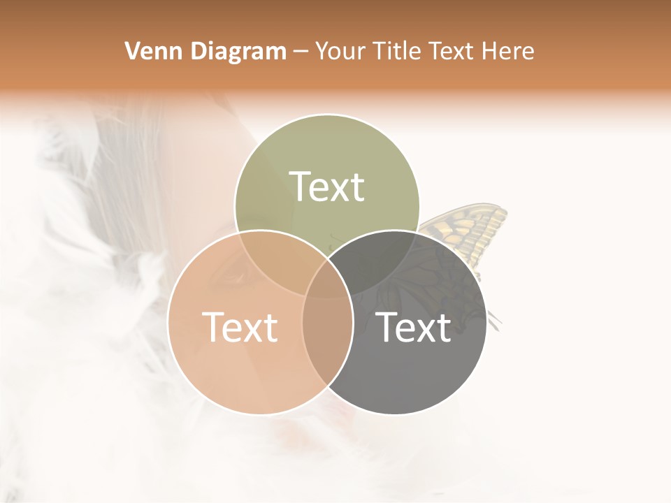 Frosty Beauty Model PowerPoint Template