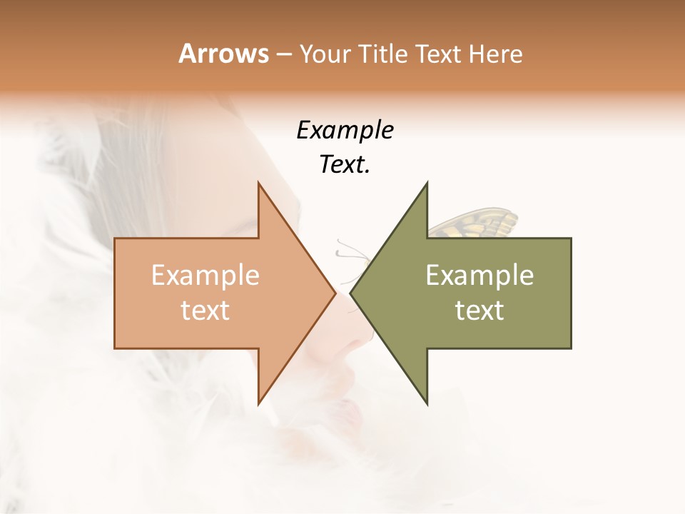 Frosty Beauty Model PowerPoint Template