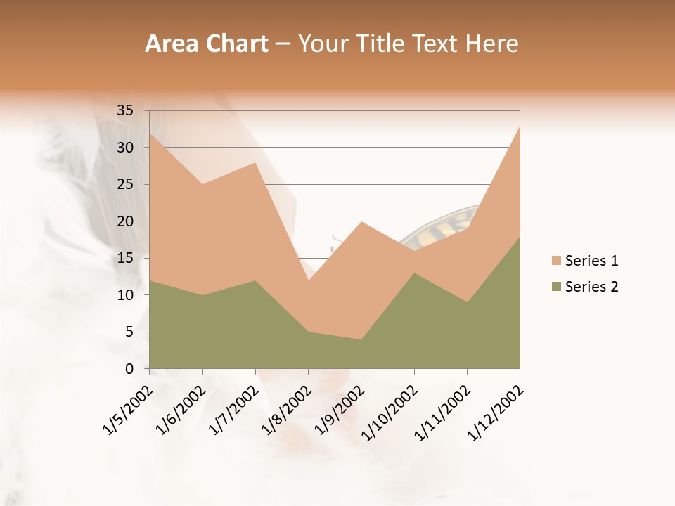 Frosty Beauty Model PowerPoint Template