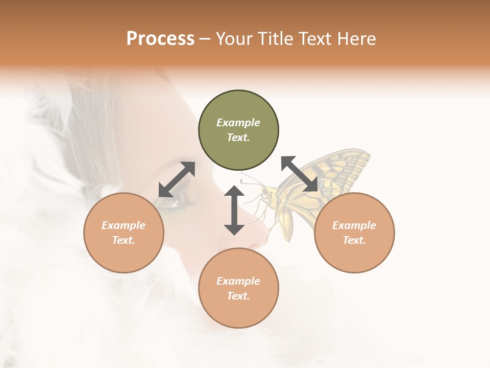 Frosty Beauty Model PowerPoint Template