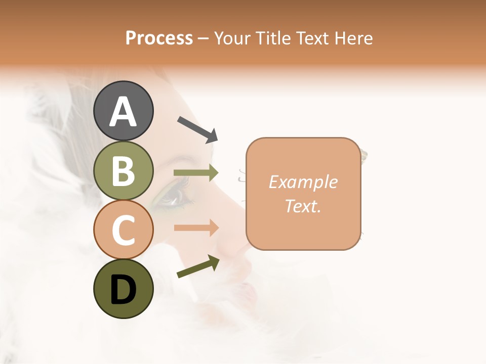 Frosty Beauty Model PowerPoint Template