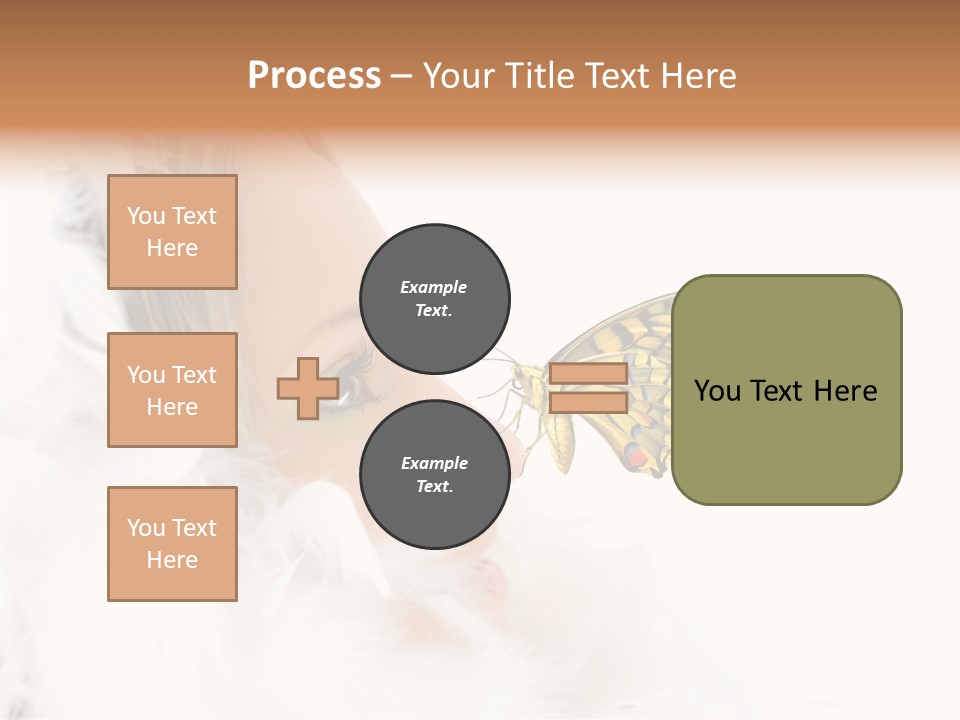 Frosty Beauty Model PowerPoint Template