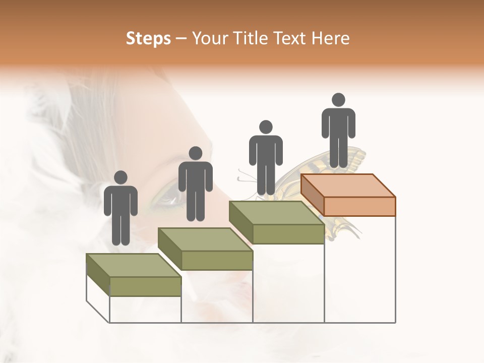 Frosty Beauty Model PowerPoint Template