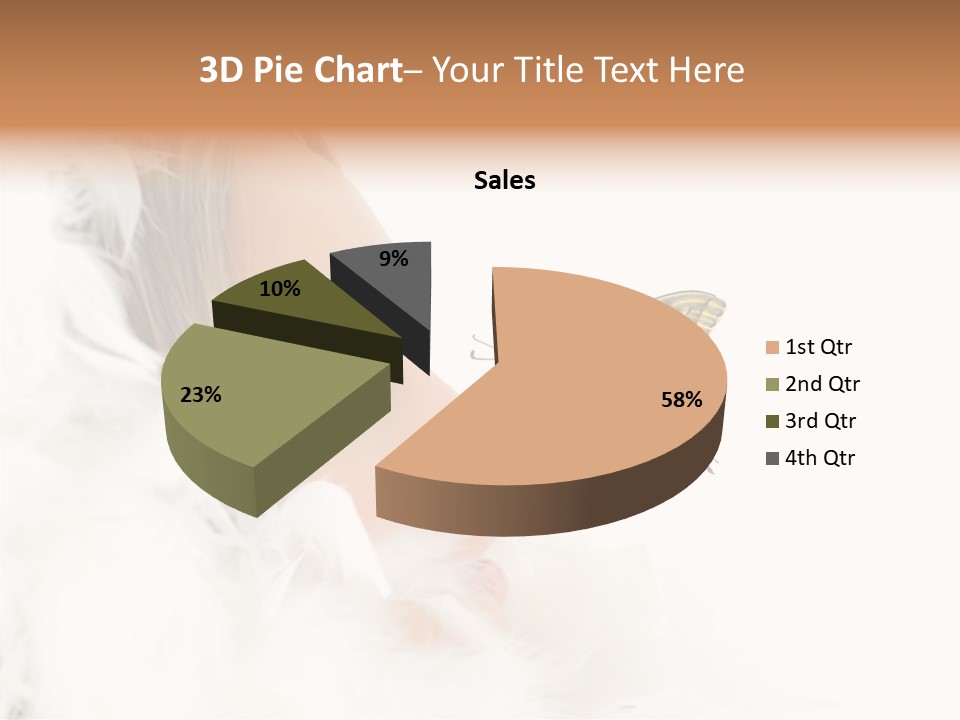 Frosty Beauty Model PowerPoint Template