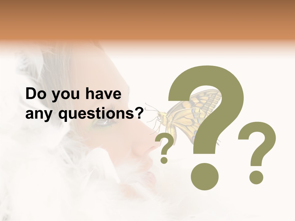 Frosty Beauty Model PowerPoint Template