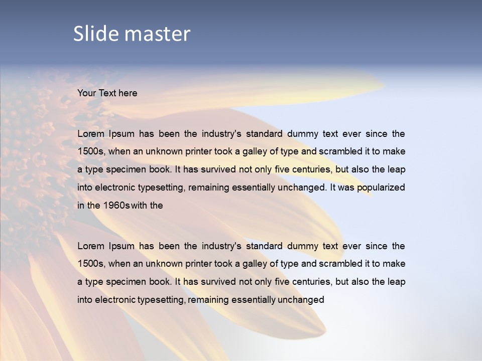 Garden Macro Flora PowerPoint Template