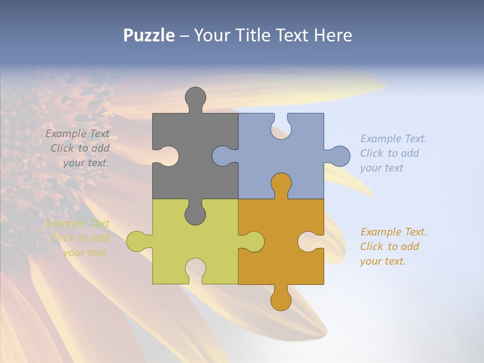 Garden Macro Flora PowerPoint Template