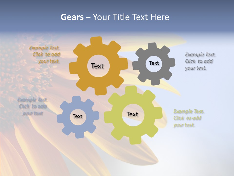 Garden Macro Flora PowerPoint Template