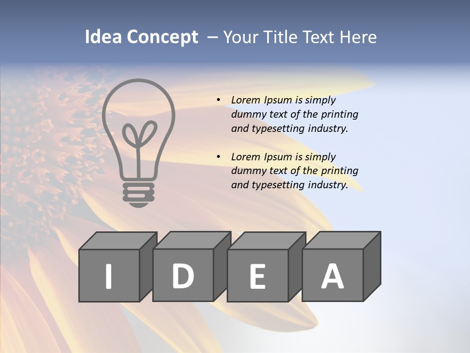 Garden Macro Flora PowerPoint Template