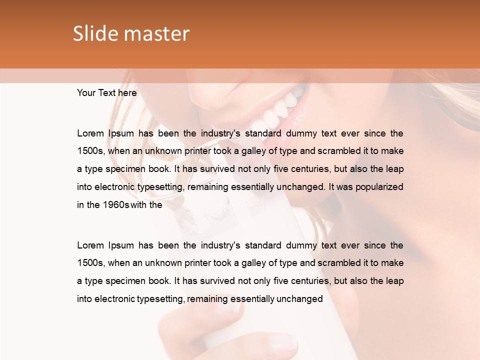 Portrait Healthcare Lady PowerPoint Template