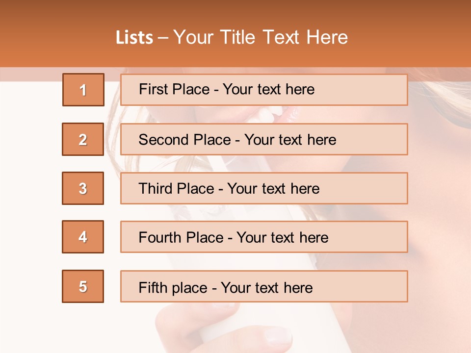 Portrait Healthcare Lady PowerPoint Template