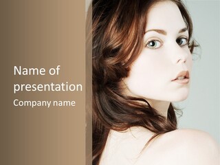 Woman Vanity Pose PowerPoint Template